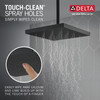 Delta 52161-BL Universal Showering Components H2Okinetic Single Setting Shower Head with UltraSoak, Matte Black