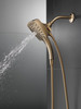 Delta 58474-CZ-PR Universal Showering Components H2Okinetic In2ition 5-Setting Two-In-One Shower, Lumicoat Champagne Bronze