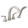Delta T4777-SS Stryke Delta Stryke Four Hole Roman Tub Trim, Stainless
