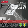 Delta T14243-PR Trillian 14Series H2Okinetic Shower Only Trim, Lumicoat Chrome