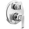 Delta T24989-PR Tetra 14 Series Integrated Diverter Trim with 6-Setting, Lumicoat Chrome