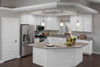 WEP36 Wall End Panel 11.25 in w. x 36 in h. x 0.25 in d. Georgetown Door Maple Wood White Finish