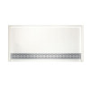 34-in D x 64-in W x 5.33-in H Solid Surface Shower Base in Tahiti White