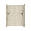 36-in D x 60-in W x 72-in H Solid Surface Shower Wall Surround in Mountain Haze