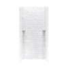36-in D x 36-in W x 72-in H Solid Surface Shower Wall Kit in Ice