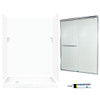 Swan SSP326L010-M58570CR 72-in x 60-in x 32-in 5-Piece Alcove Shower Kit in White
