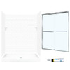 Swan STP3460010-M58570CC 72.5-in x 60-in x 34-in 5-Piece Alcove Shower Kit in White