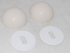 Bolt Caps and Washers Set for Mercer Toilets in Bone