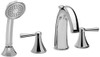 Toto TB210S#CP Deck Mount Tub Filler Trim with Handheld Shower and Lever Handles in Polished Chrome