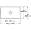 Franke Farm House FHK710-30WH Undermount Fine Fireclay Kitchen Sink in White