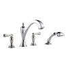 Less Handles Roman Tub Trim With Hand Shower in Polished Chrome