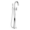 Single Handle Freestanding Tub Filler Trim in Polished Chrome