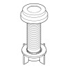 Replacement Support Assembly in Polished Nickel