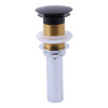 Pop-Up Drain Assembly - Less Overflow Hole in Matte Black