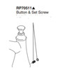Set Screw and Button Cover in Polished Chrome