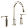 Bathroom Faucet Widespread Faucet with Lever Handles in Brushed Nickel