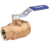 T58070 1 1/2 THRD BALL CONV PT BRZ, Two-Piece Bronze Ball Valve - Conventional Port, Threaded, T-580-70