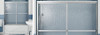 54 to 59.5in x 57.375in Framed Slider Tub Door with Raindrop Glass, in Chrome