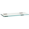 Alno Arch A7550-24-PC 24-in Glass Shelf with Brackets Modern in Polished Chrome