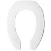 Bemis Medical Assistance 2L2155T 000 Plastic Elongated Toilet Seat in White
