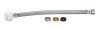 Braided Stainless Steel 12-in Toilet Connector with Universal Connections
