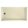 32-in D x 60-in W x 4.3125-in H Veritek Shower Base with Left-Hand Drain in Bone