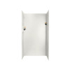 36-in D x 36-in W x 72-in H Solid Surface Shower Wall Surround in Bisque