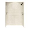 36-in D x 62-in W x 72-in H Solid Surface Bath Wall Surround in Tahiti Desert