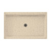 34.188-in D x 54.375-in W x 5.5-in H Solid Surface Shower Base in Bermuda Sand