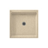 42.375-in D x 42.188-in W x 5.5-in H Solid Surface Shower Base in Bermuda Sand