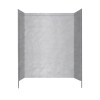32-in D x 60-in W x 60-in H Solid Surface Bathtub Wall Kit in Tundra
