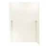 36-in D x 62-in W x 96-in H Solid Surface Shower Wall Kit in Bisque