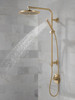 Delta 52158-CZ-PR25 Universal Showering Components Single-Setting Metal Raincan Shower Head, Lumicoat Champagne Bronze