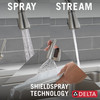 Delta 19831Z-SPSD-DST Hazelwood Single Handle Pull Down Kitchen Faucet with Soap Dispenser and ShieldSpray Technology, Spotshield Stainless