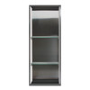 34.5-in Storage Pod, In Stainless Steel/White