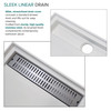Transolid FSC6030L-87 60-in x 30-in Cast Solid Surface Shower Base With Left Hand Drain, Concrete