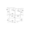 31-1/4" x 20-1/2" x 9-7/8" 18 Gauge Stainless Steel Offset Double Bowl Undermount Sink with Left Side Small Bowl in Lustrous Satin