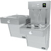 Filtered Vandal-Resistant Bottle Filling Station with Bi-Level Vandal-Resistant Cooler in Stainless Steel