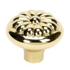 Alno Bella A1452-PB Knob Traditional 1-1/2-in in Polished Brass