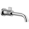 Single Handle Wall Mount Lavatory Faucet in Chrome Finish, 1.2gpm Flow Rate