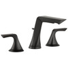Widespread Lavatory Faucet in Matte Black Finish, 1.2gpm Flow Rate