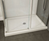 MAAX 410003-503-001 48in x 36in Rectangular Corner Right Acrylic Shower Base with Center Drain, in White