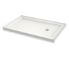MAAX 410004-L-501-001 60in x 30in Rectangular Alcove Acrylic Shower Base with Left Hand Drain, in White