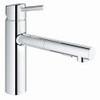 Grohe 31453001 Concetto Single-Handle Kitchen Faucet with 100 Degree Swivel in StarLight Chrome