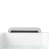 DXV Aqua Moment Drop-in Airbath with Waterfall, in Canvas White