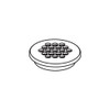 Grid Drain Cover in Brushed Nickel