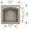 Blanco 441295 Bar Sink in Truffle