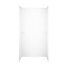 36-in D x 48-in W x 72-in H Solid Surface Shower Wall Surround in Arctic Granite