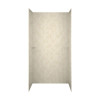 36-in D x 48-in W x 72-in H Solid Surface Shower Wall Surround in Cloud Bone