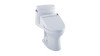 Toto MW6042044CEFG#01 1.28 GPF One-Piece Elongated Bowl with Single Flush and Washlet+ C200 Washlet in Cotton